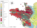 Geologic map of the NW of France