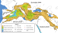 Tectonic map of the Mediterranean